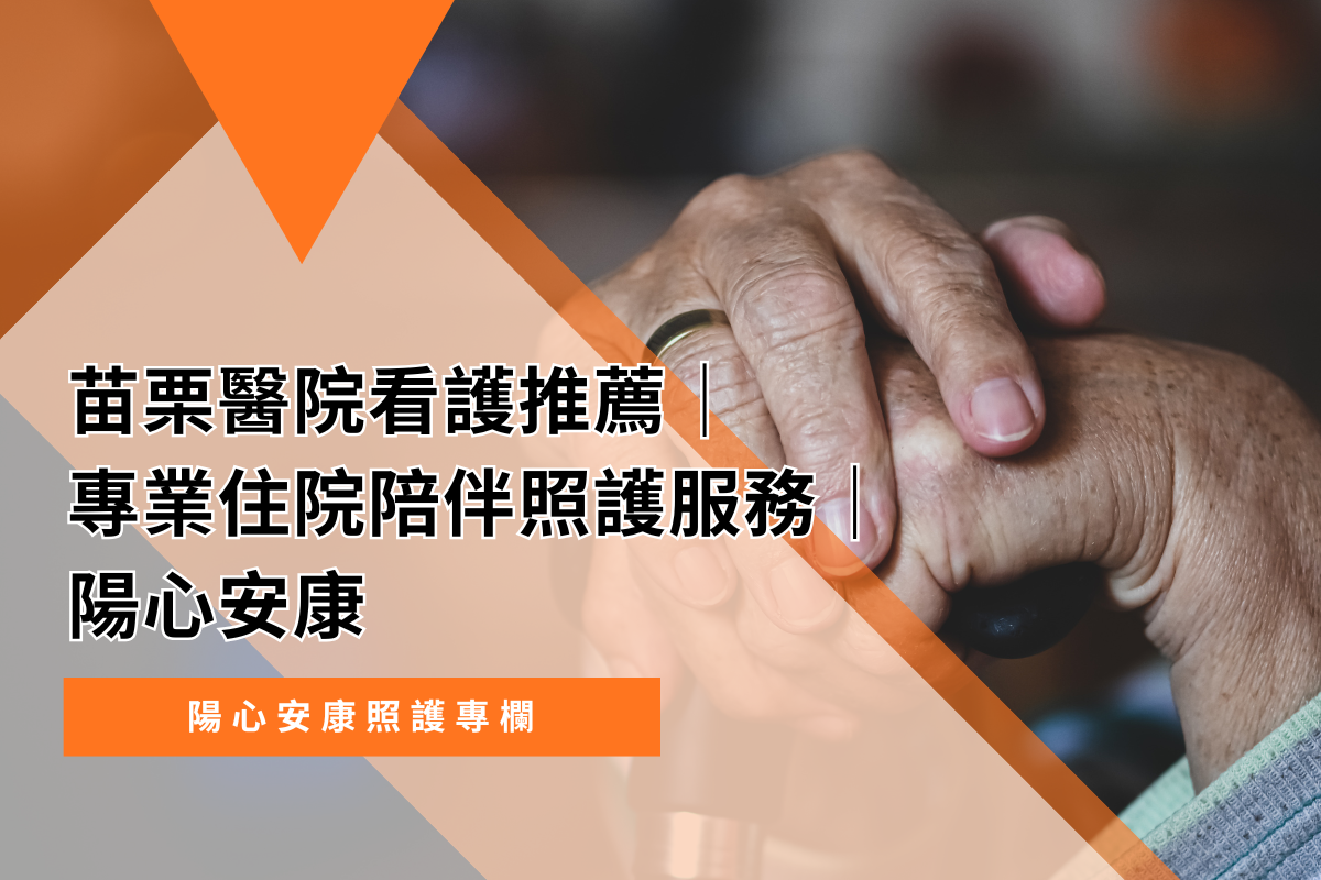 苗栗醫院看護推薦｜專業住院陪伴照護服務｜陽心安康